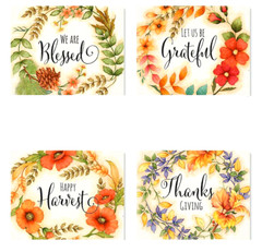2 STRIPS of 6 FALL AUTUMN BLESSED HARVEST THANKSGIVING Seals #59 USA MADE