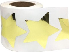 Foil Gold Star Stickers, 2 Inch Glitter Metallic Stars Self Adhesive Labels – Sh