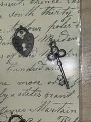 Michaels- 3 Packs Metal Icons Scrapbook Lock & Key Love Crafting Embellishments