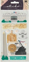 Sticko Classic stickers WASHINGTON DC theme 71808 FAST FREE ship! LAST ONE!