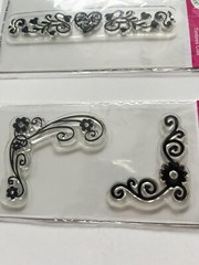 Scroll Stamps, Flourish Stamping Embellishments, Card Making Supplies