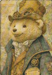 Huge Lot of Junk Journal Art Cards, Steampunk Animals 31pcs, 4″ x 6″
