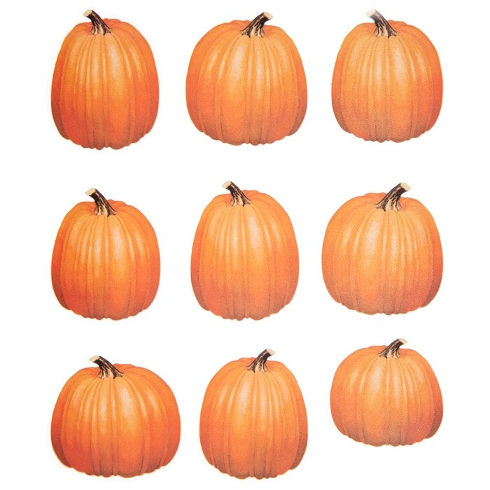 2 Sheets Pumpkin Fall Harvest Stickers Papercraft Planner Supply Halloween