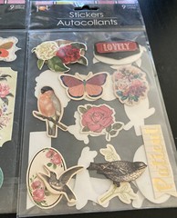 Jot Birds Butterflies Flowers Stickers LOT – 36 Pieces Total