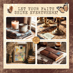300 PCS Vintage Bible Verse Stickers, Typewriter Style Christian Stickers, In…