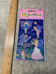 Sandylion Pearl Fairy Stickers Princesses & Fairies Theme 2 Sheets Multicolor