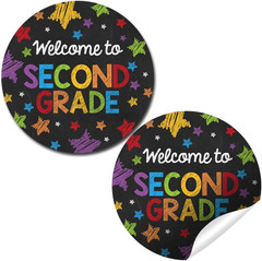 Back to School Stickers for Kids Chalkboard Welcome to Kindergarten 40 Pack