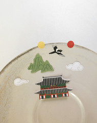 Aesthetic Seoul City Stickers for Journaling Diary Deco Korean Stationery