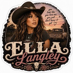 Ella Langley Sticker/Country/Country Music/Werent For The Wind/Dandelion/Style 1