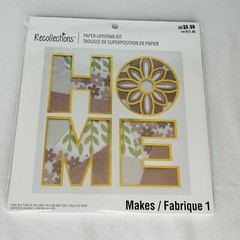 Lot of 3 Recollections Paper Layering Kit Home Good Vibes Only Geometric