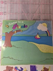 Vintage 1980s 80s Sandylion Maxi Design Stickers Come To A Picnic Bears 1983
