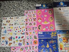 Disney Lot Of 36 Scrapbooks Stickers Unopened Packages & Unused Single Sheets