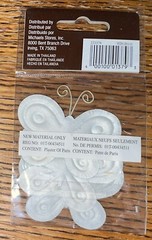 Recollections Teal White Polkadot Butterfly Butterflies Floral, Scrapbook Embell