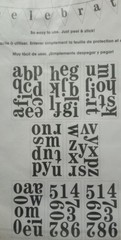 MAMBI Black Glitter Lowercase Alphabet Stickers