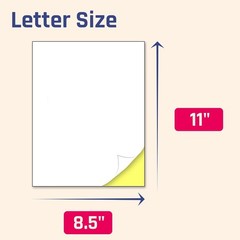 High-Quality 30 Sheet Printable White Sticker Paper for Inkjet/Laser Printing