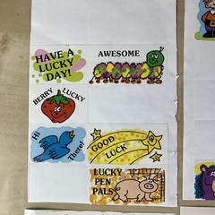 Vintage Cool Graphics Stickers Partial Sheets Retro