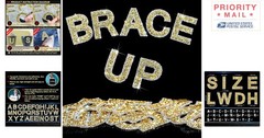 68Pcs Rhinestone Letter Stickers Glitter Alphabet A-Z Self-Adhesive Gold White