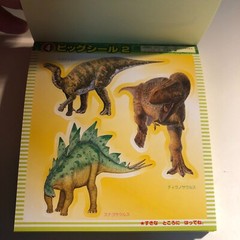 Japanese Dinosaurs Stickers book 209 Stickers Shogakkan NEO