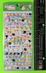 Cats & Kittens & Cat Toys Mini Puffy Stickers Pack Cats