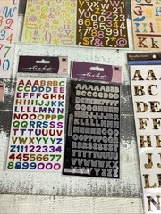 Scrapbook Stickers Letters And Quote Assortment Lot Of 15