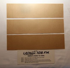 Vintage 70s 80s Radio Station and Record Store Bumper Stickers, Power 106
