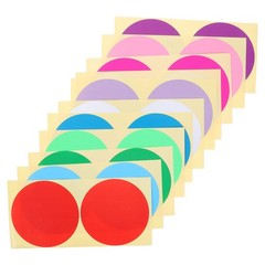 60 Sheets Removable Color-coding Labels Colored Dot Round Markers Stickers