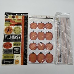 Scrapbooking Stickers & Chipboard Lot Halloween Pirate Theme New Bundle