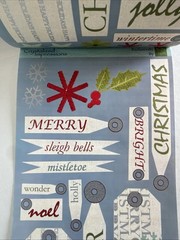 Christmas Sticker ROLL NRN Designs Scrapbook Stickers Tags Phrases Holiday