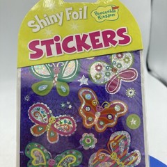 Peaceable Kingdom Neon Butterfly Stickers Shiny Foil Spring Easter Summer Garden