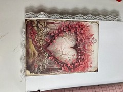 valentines junk journal scrapbook tassel pen clip 56 pages mouse couple sewn