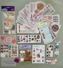 Lot of Cat Stickers & Rub-ons! Sticko, Daisy Hill, Etc
