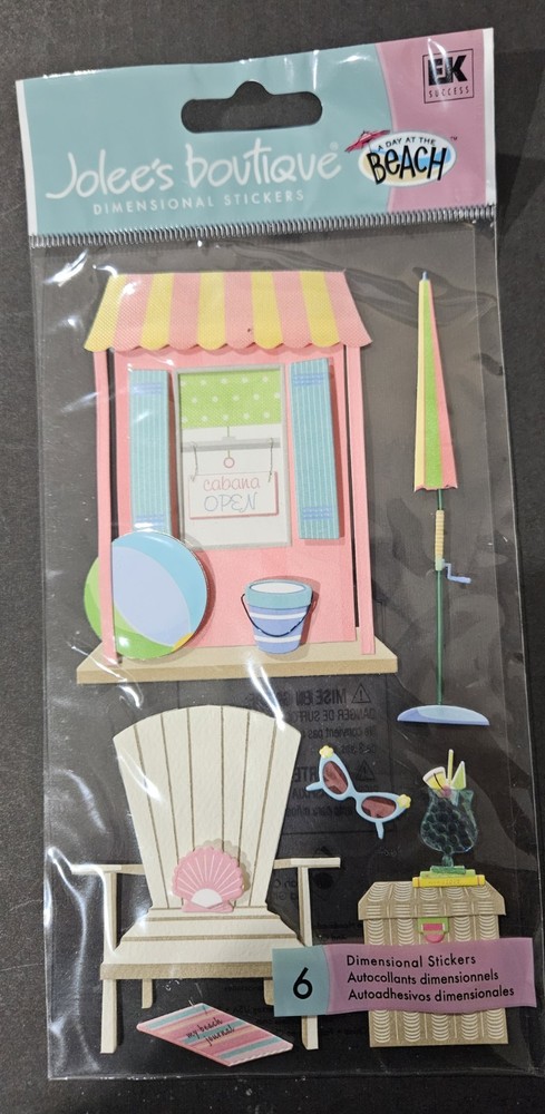 Jolee’s boutique dimensional stickers-A Day at the Beach