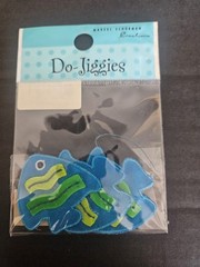Do-Jiggies Embellishment Stickers Fish 3 pcs 2inch Marcel Schurman Creations