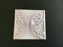 Butterfly fold-over Card Topper Die Cut embellishments 2-1/4″ X 4-1/2″ 6 pcs