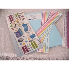 Lot 1 LightBlue Photo Mounting Paper, Gr Length Stickers Religious