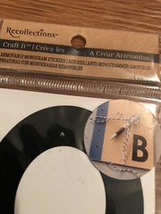 Recollection Craft Removable Monogram letters Stickers LOT 26 Pkgs Gold NEW DIY