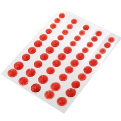 CraftbuddyUS 50pcs Self Adhesive Pointed Resin Glitter Gems: :Red