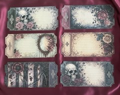 Dark Gothic Romance Junk Journal Kit Vintage Ephemera Victorian Scrapbook 77 Pcs