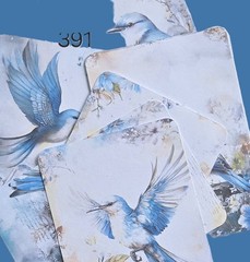 Blue Birds Journal Cards Supplies Scrapbooks Junk Journal 391