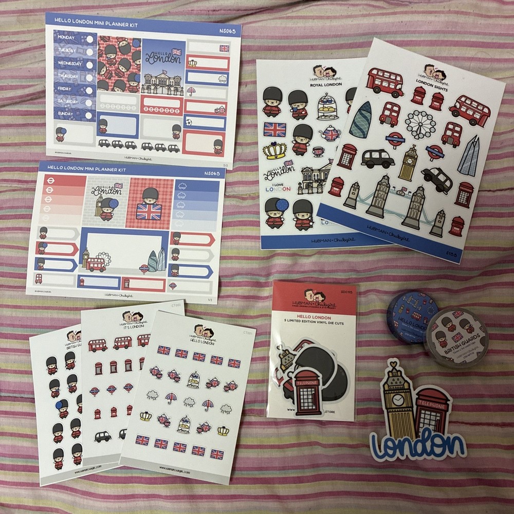 Hubman and Chubgirl | London Travel Sticker Planner Bundle