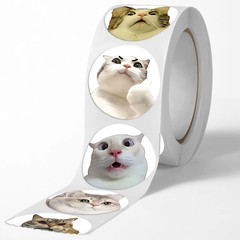 100Pcs/500Pcs Cartoon Meme Cat Stickers for School Reward Stickers Classroom Dec