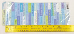 Daisy Hill Newborn Baby Boy Stickers Pastel Blue Words & Phrases Scrapbooking