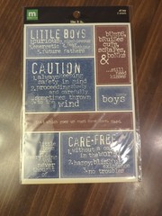 Variety Scrapbooking STICKERS LITTLE boys Frames And Tags