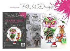 PINK INK DESIGN – CLEAR ACRYLIC STAMPS – WINGS SERIES – CLASSY BIRD