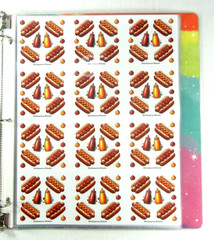 Food & Drink Sticker Binder Full Of Stickers
