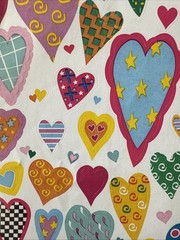 COLORFUL HEART ASSORTMENT Stickers(32pc)AGC•Valentines •Swirls•Star•Card Making•