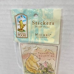 Michel and Company Disney Classic Pooh Acid Free Stickers Pack of 6 NOS
