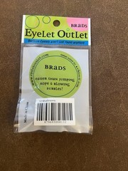 Eyelet Outlet Shape Brads 12/Pkg Mushrooms Brads