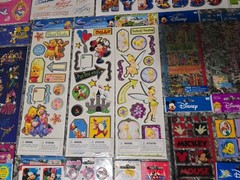 Disney Lot Of 36 Scrapbooks Stickers Unopened Packages & Unused Single Sheets
