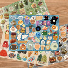 1234 Pcs Japanese Sticker -Lovely Little Things | 30 Sheets INS Style Cute Cart